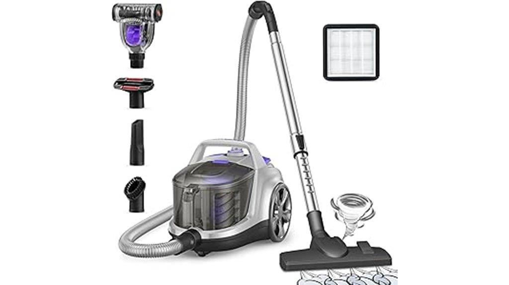 aspiron silver canister vacuum