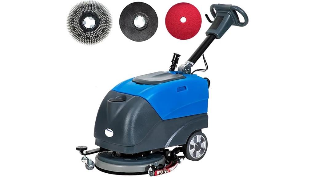 battery powered floor scrubber