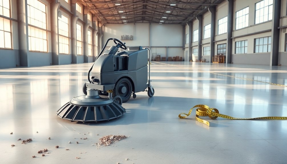 cleaning area size assessment