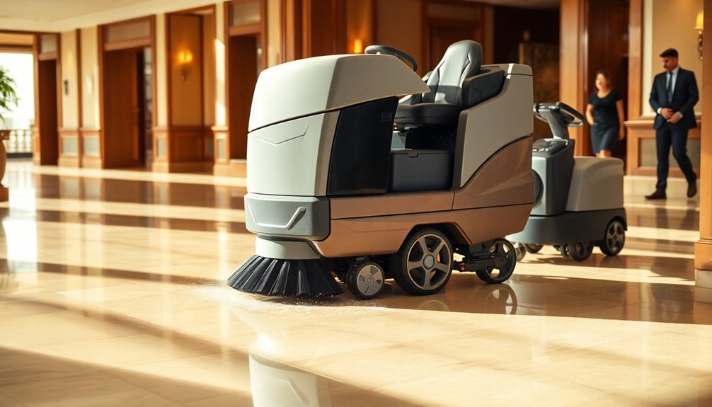 commercial sweeper machine varieties