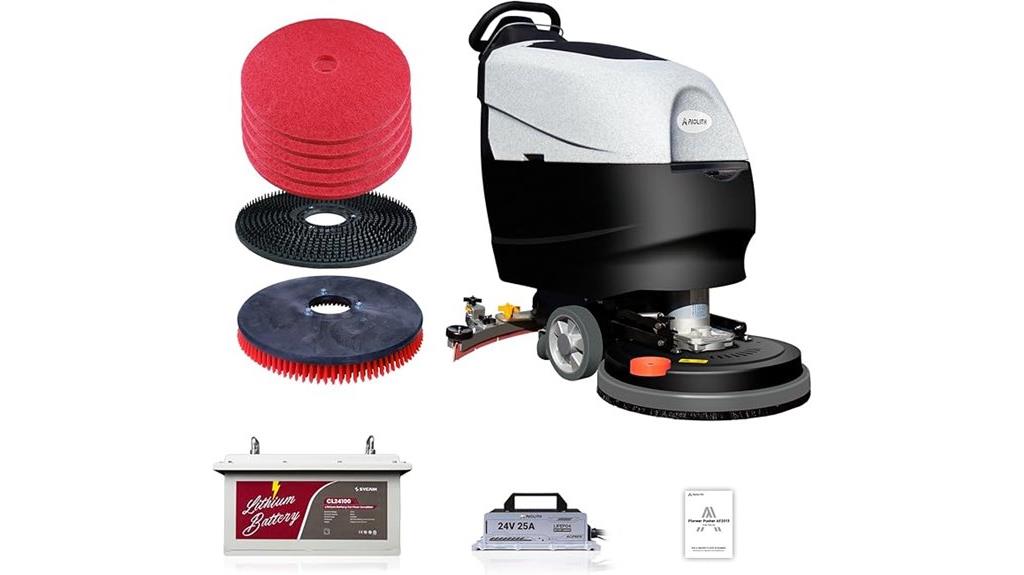 compact floor scrubber kit