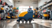 concrete floor scrubber rental