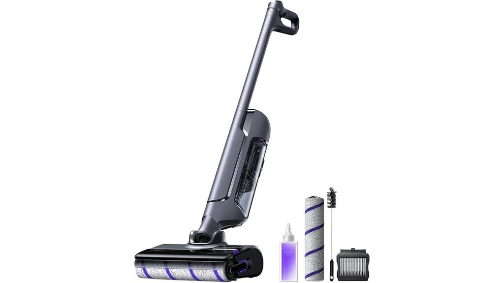 cordless vacuum mop device