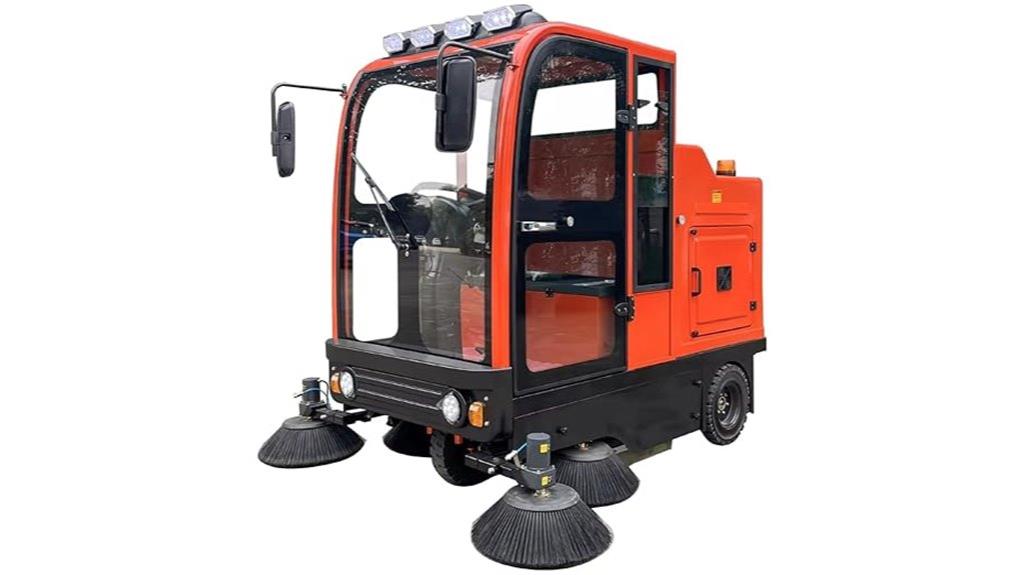 electric road sweeper duration