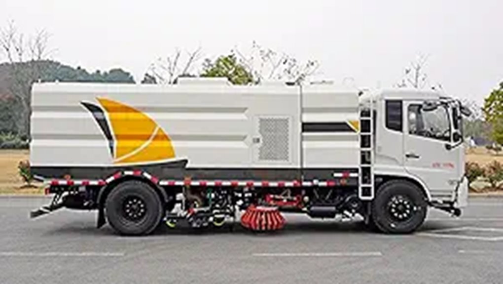 electric street cleaning vehicle