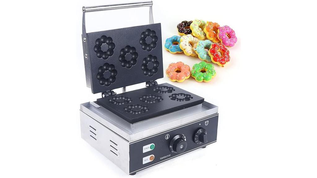 five hole waffle donut maker