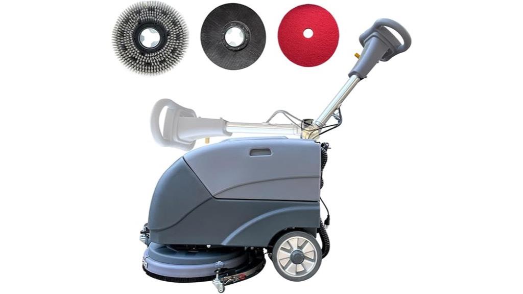 foldable floor scrubber machine