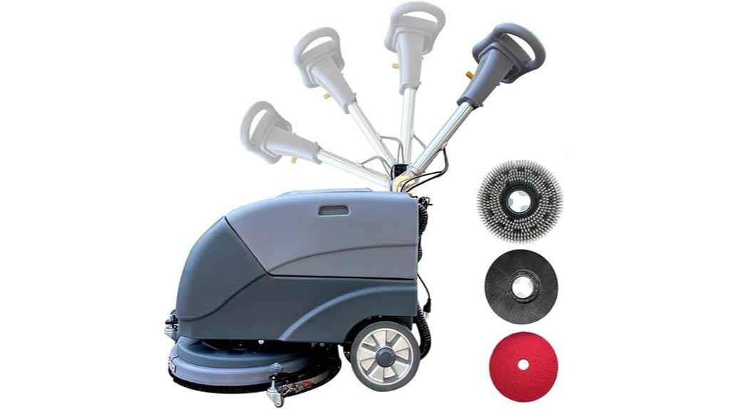 foldable floor scrubber machine