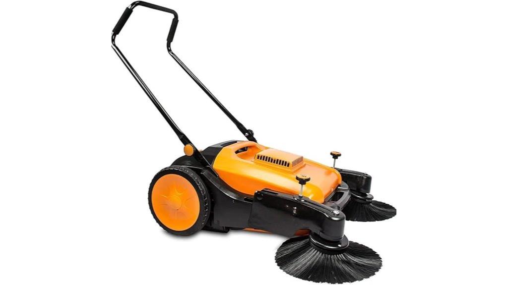 manual push floor sweeper