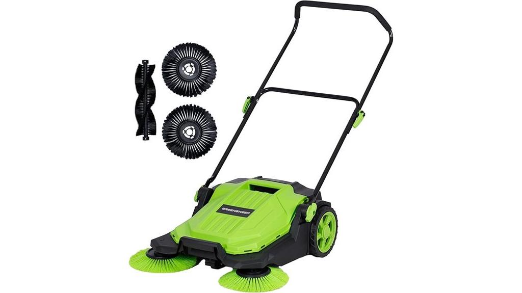 manual push floor sweeper