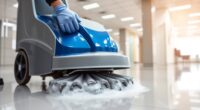 operating a floor scrubber