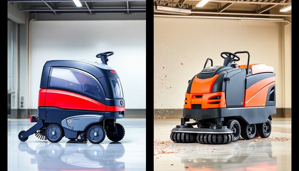 scrubber dryers or sweepers