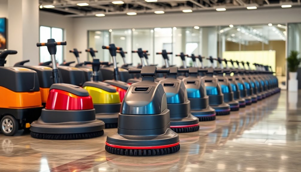 selecting a floor machine