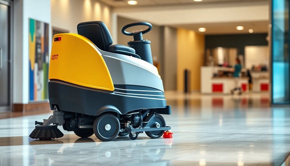 selecting a floor scrubber