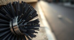 gutter brush angle advantage