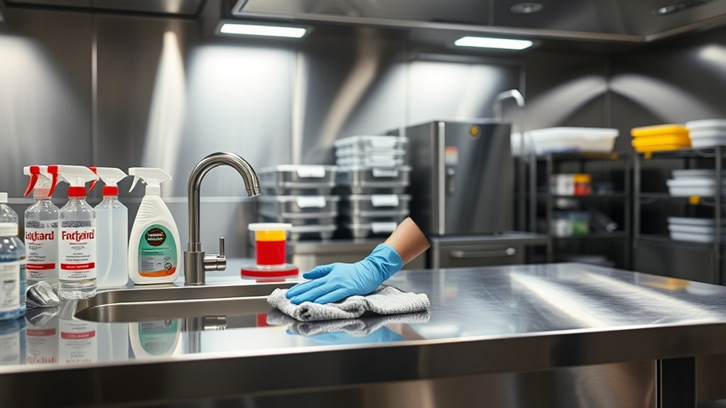 proper glove and sanitation practices