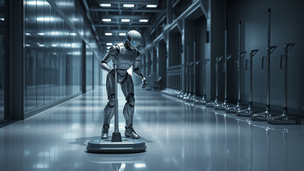 robots replacing human cleaners