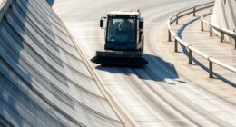 safe sweeper ramp operation