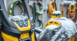 winterizing outdoor cleaning equipment