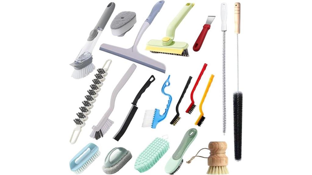 18 piece cleaning brush set