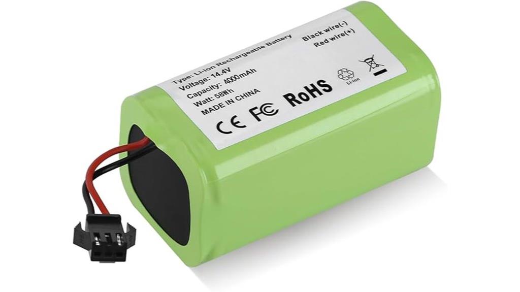4000mah robot vacuum battery