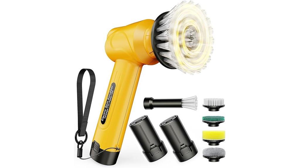 5000mah battery spin scrubber