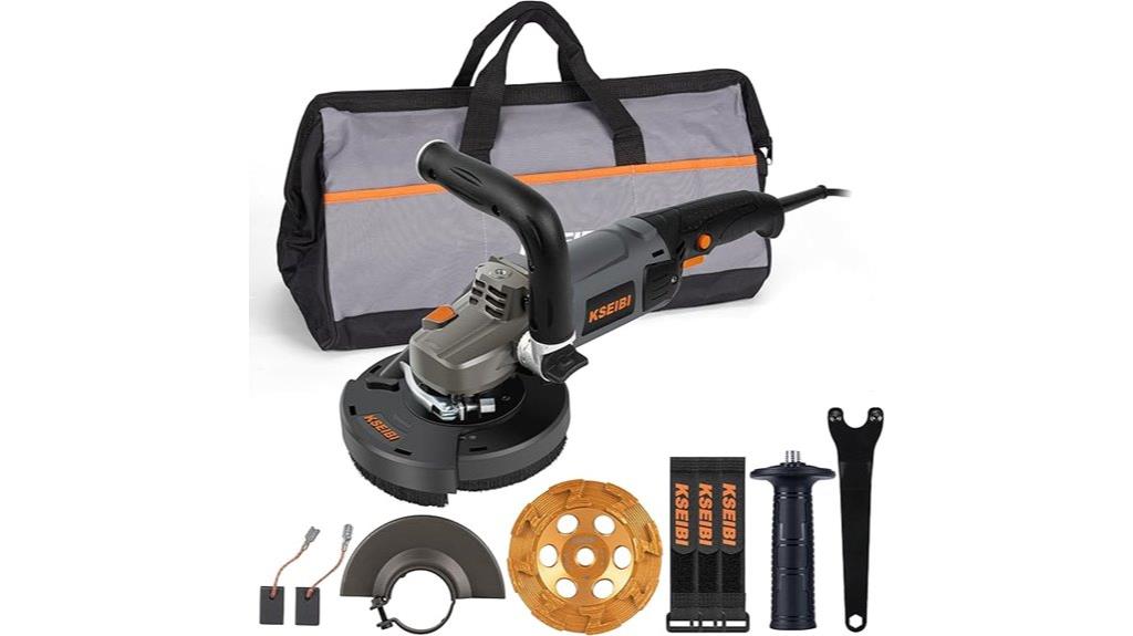 5 inch concrete grinder set