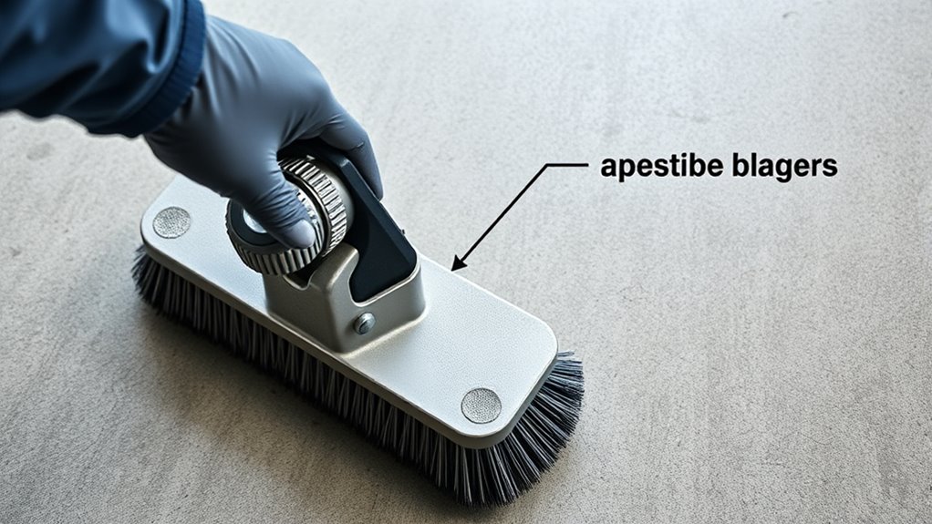 adjust brush height safely