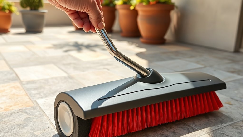 adjust brushes and handles