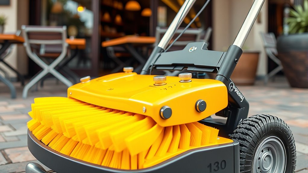 adjust cafe sweeper brush