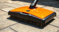 adjust outdoor sweeper brush