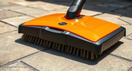 adjust outdoor sweeper brush