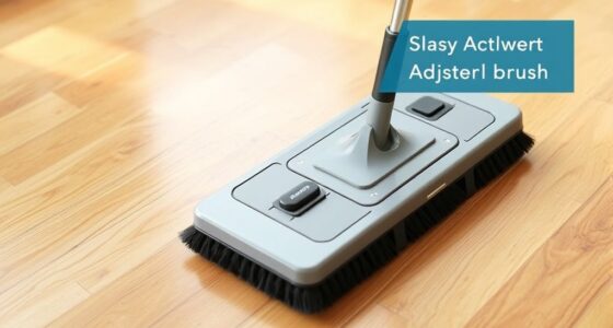 adjust push sweeper brush