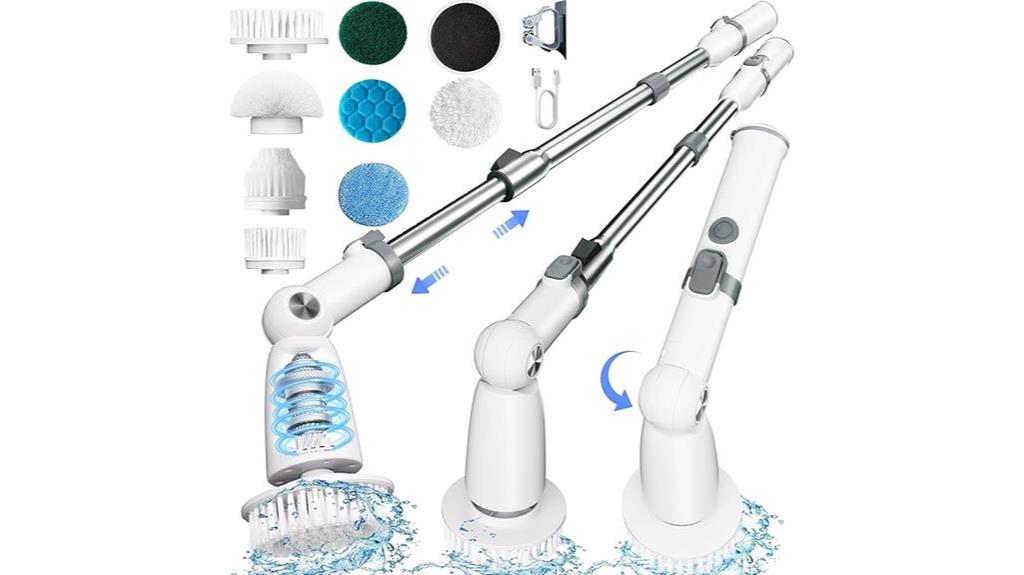 adjustable electric scrubbing tool
