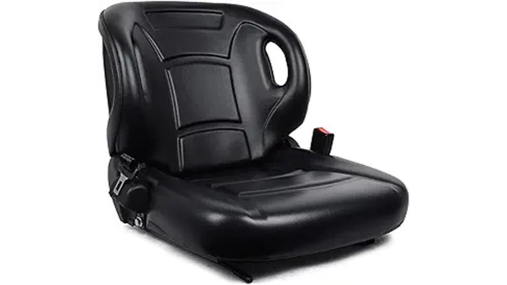 adjustable forklift seat features