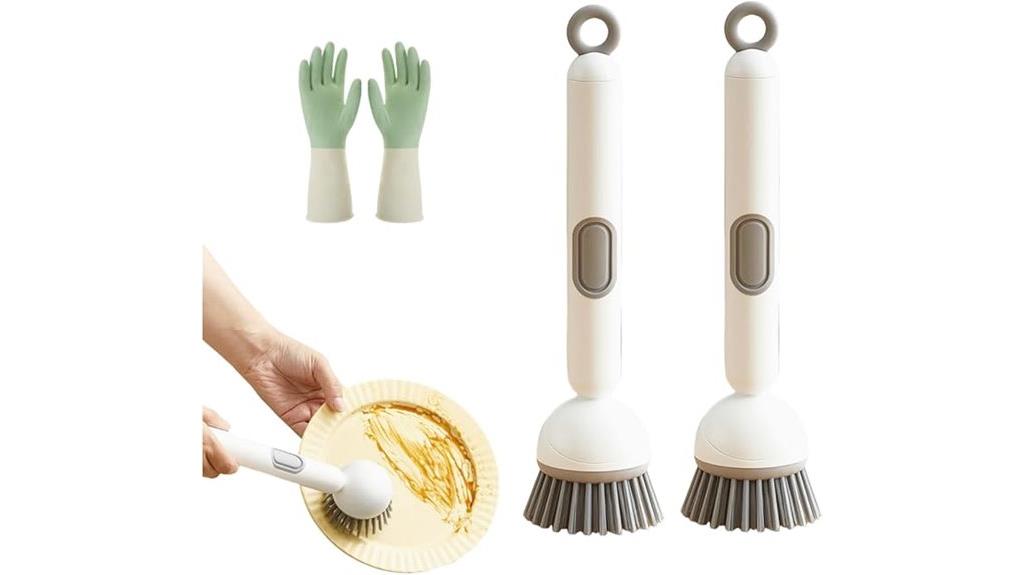 adjustable liquid dispenser brush