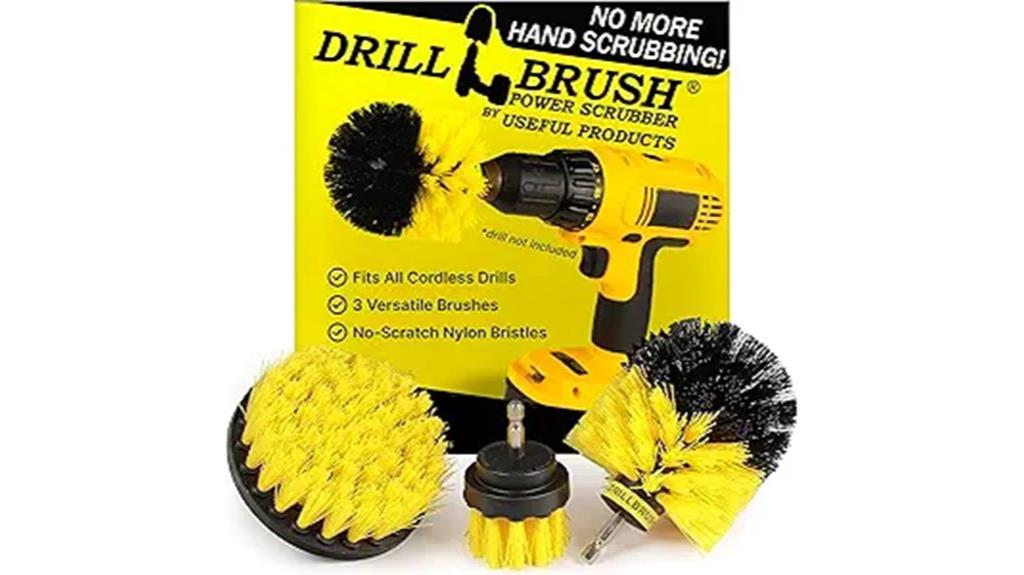 bathroom cleaning brush kit