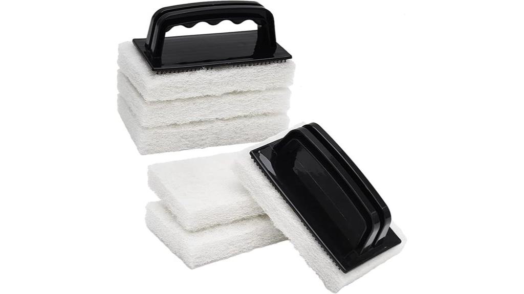 bathroom cleaning scrubber set