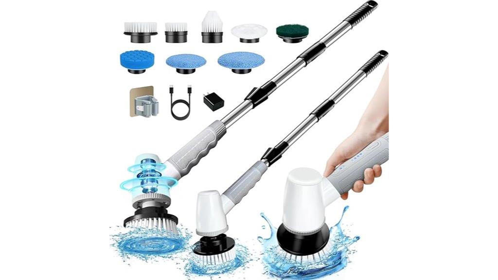 battery powered bathroom scrubber