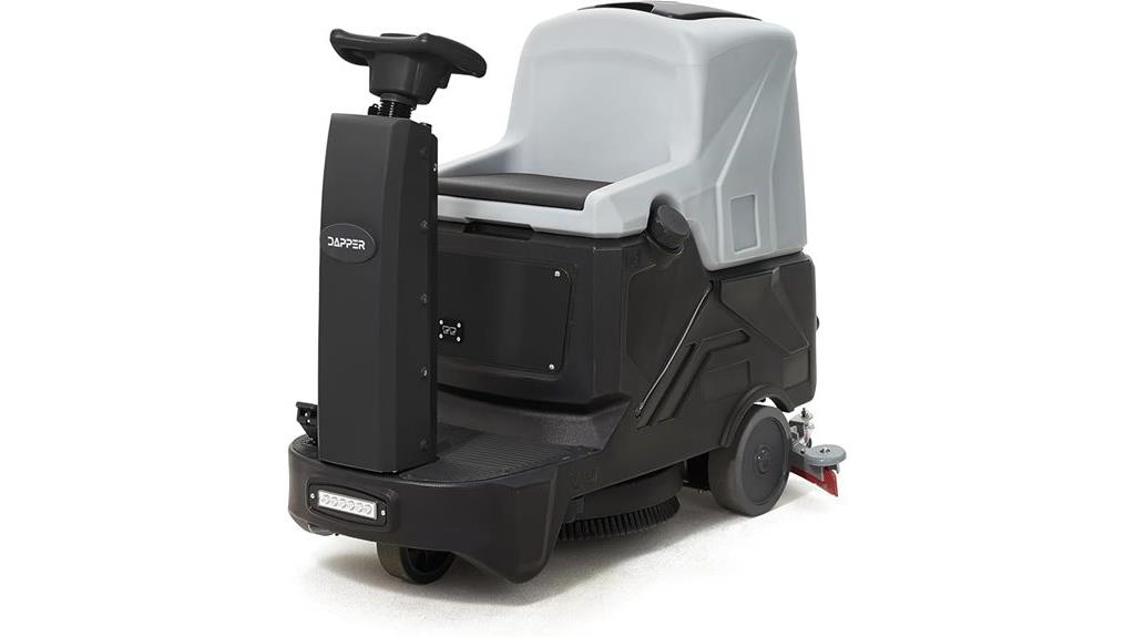 battery powered floor scrubber