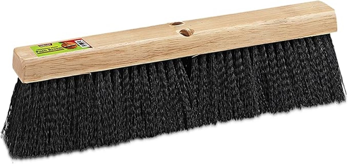 black polypropylene indoor broom