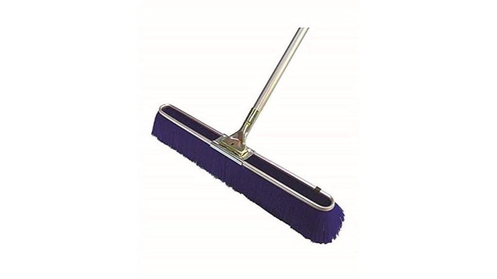 blue bristle floor broom