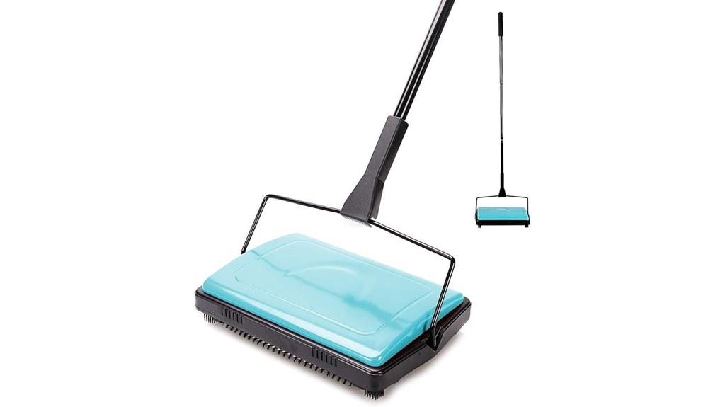blue carpet sweeper cleaner