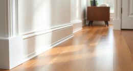 cleaning edges and baseboards