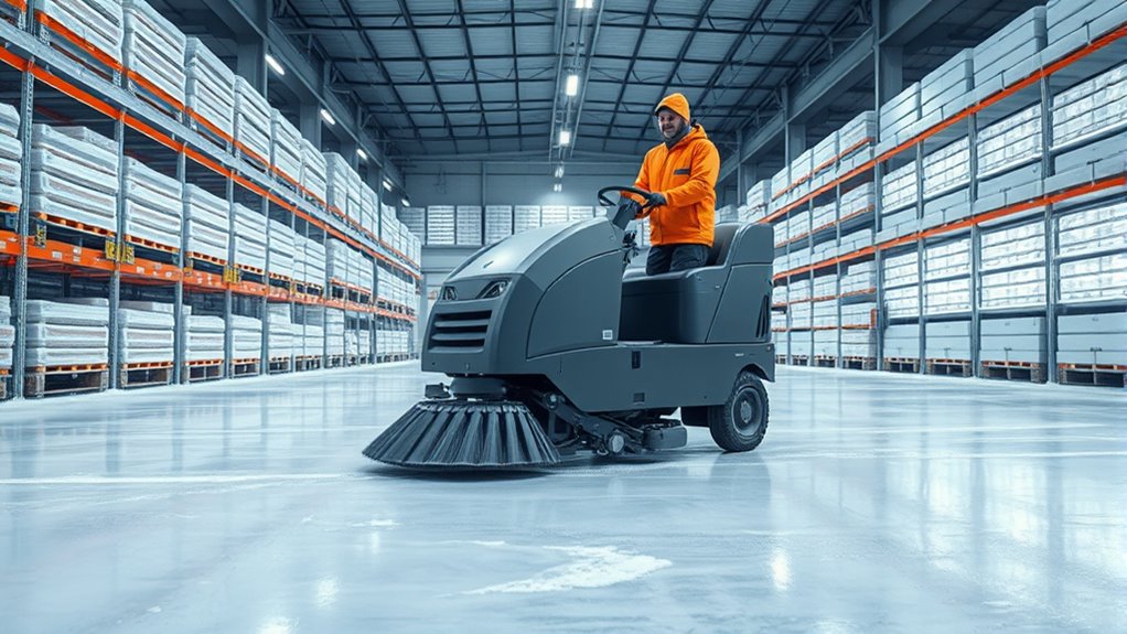 cold storage floor sweepers