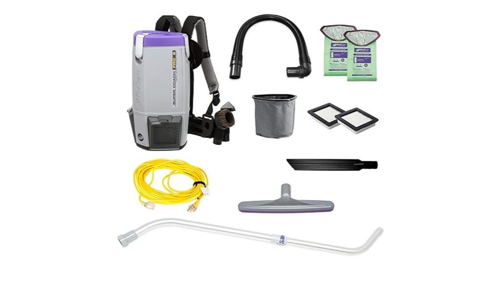 commercial backpack vacuum cleaner