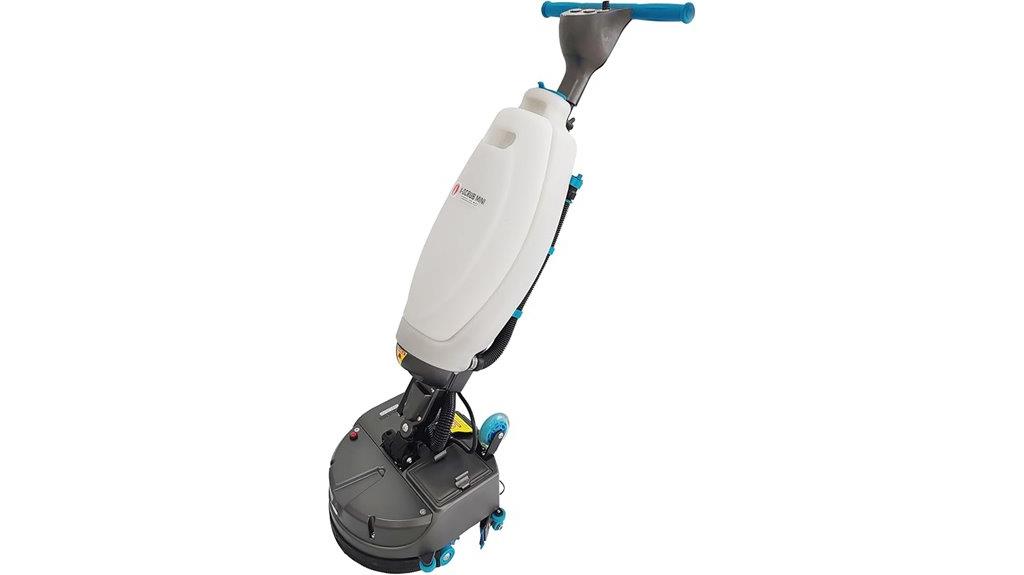 compact commercial floor scrubber