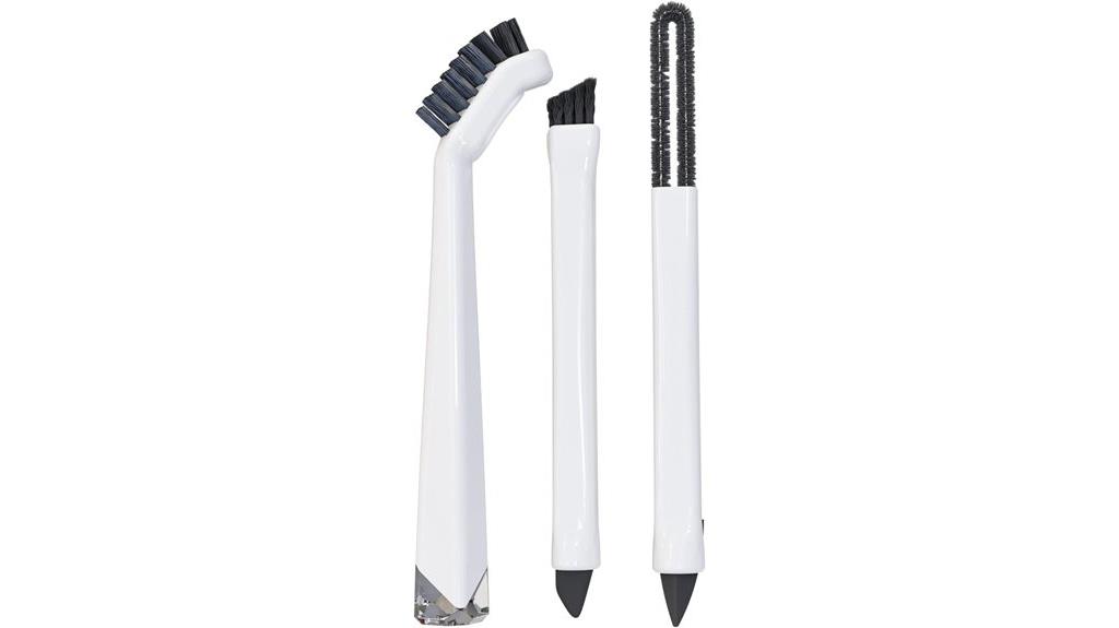compact three piece brush set