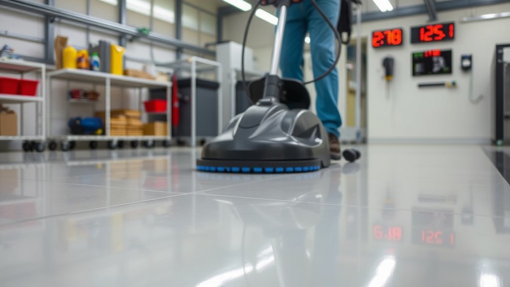 consistent epoxy floor maintenance