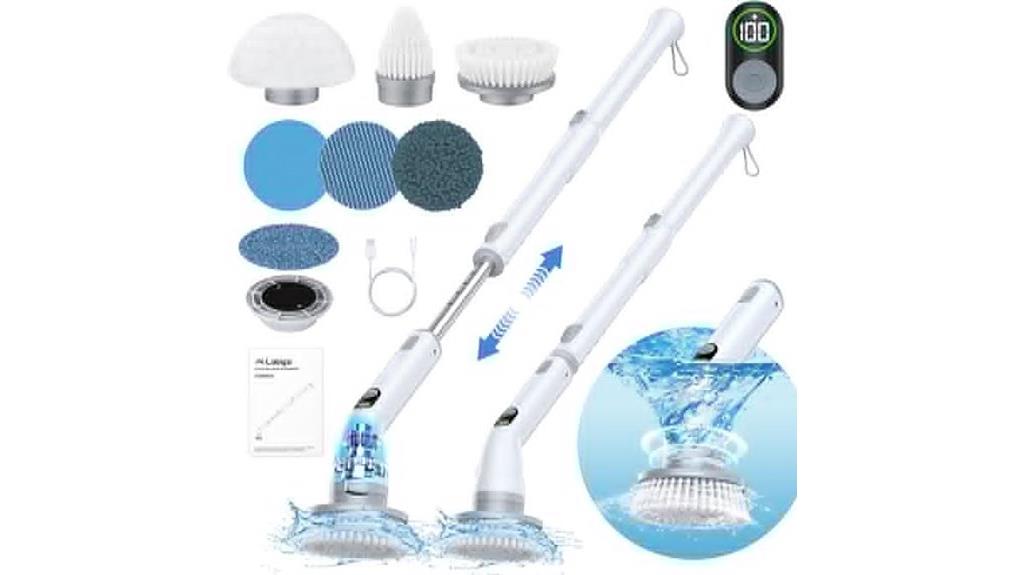 cordless bathroom scrubbing tool